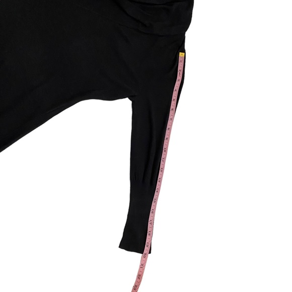 Halston Heritage Black Silk Blend Draped Neck Sweater, Plus Size XXL*(See below) - Picture 7 of 13